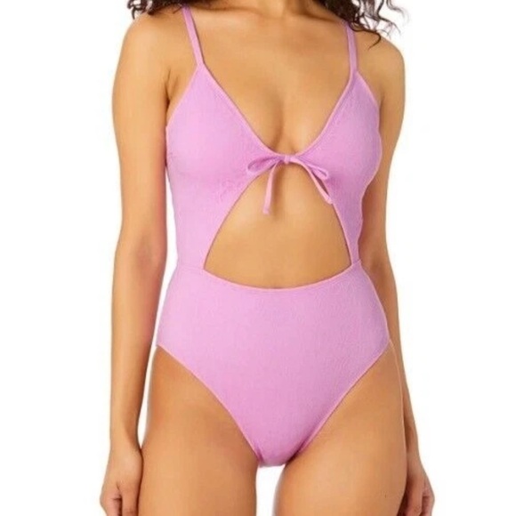 NWOT Celebrity Pink Lavander floral Lace Pink / purple Bikini - Picture 1 of 6